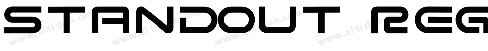 Standout Regular字体转换